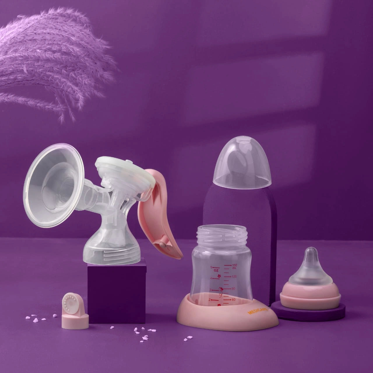 EasyFlowβ’ Manual Breast Pump β Comfortable, Portable & Quiet