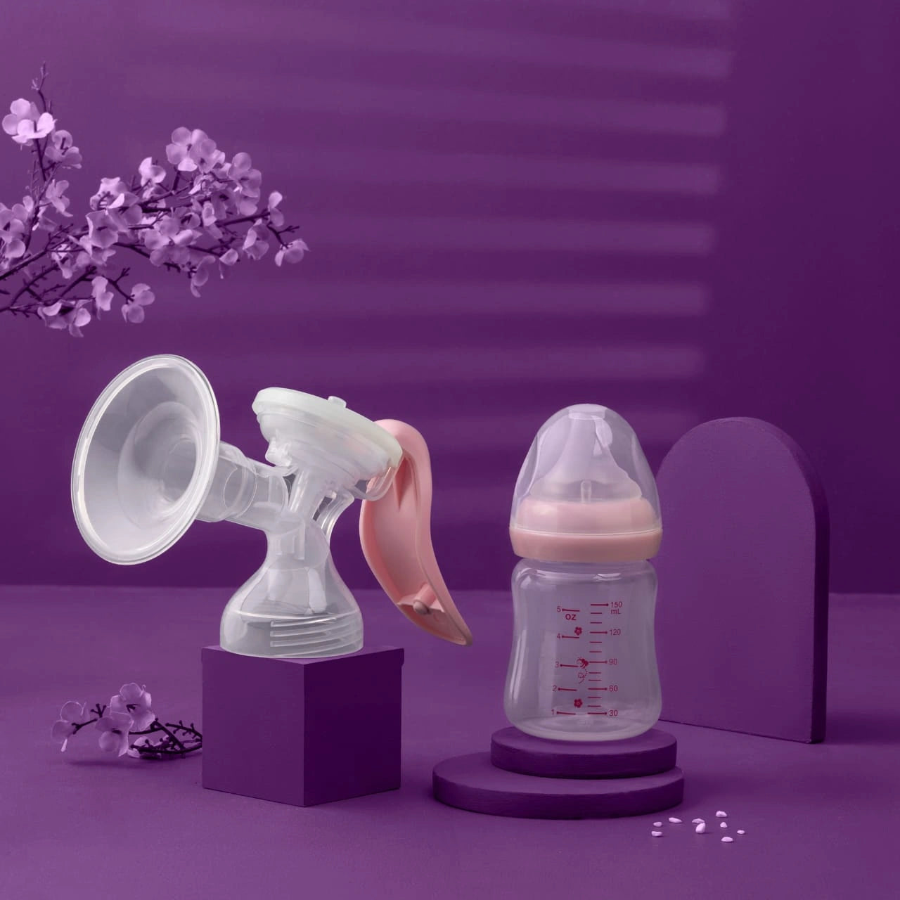 EasyFlow™ Manual Breast Pump – Comfortable, Portable & Quiet